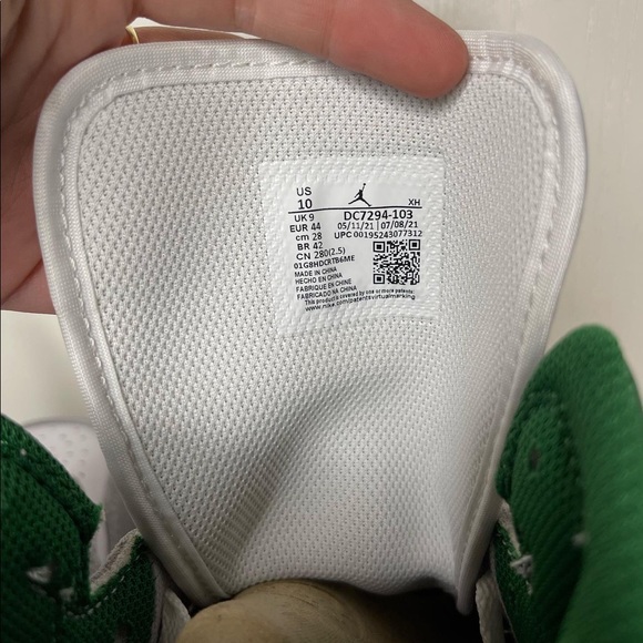 Nike Air Jordan 1 Mid SE “Gray Green” (DEADSTOCK✅) Size 10 - Picture 12 of 12